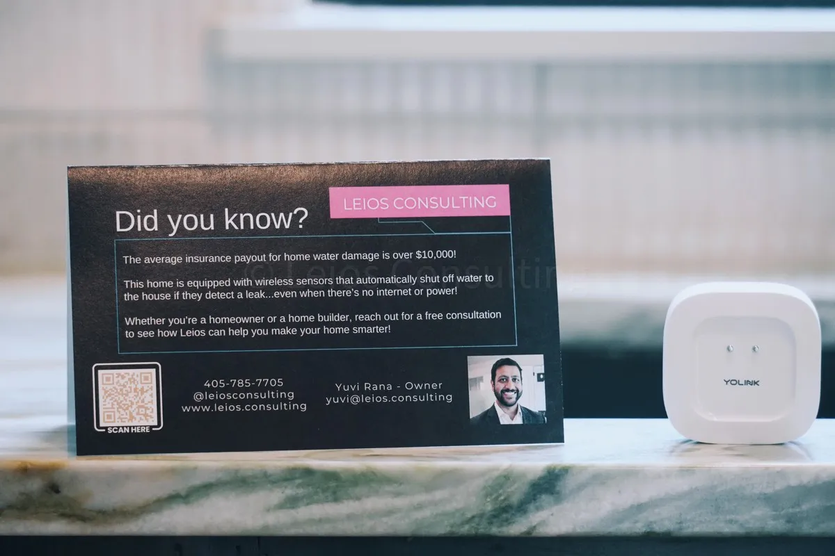 Leak sensor installation